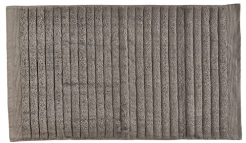 Zone Denmark Inu Badematte, 80 x 50 cm, Badezimmerteppich aus 100% Baumwolle, Waschbar, Taupe