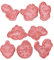 TopHomer Ausstechförmchen Dinosaurier, 8 Stück Ausstechformen Keksausstecher 3D Kunststoff Ausstecher Cookie Cutter Plätzchenformen für Kinder, für Tortendeko Kekse Backen (Dinosaurier)