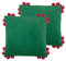 furn. Hoola Pom-Pom Kissen mit Polyesterfüllung, Doppelpack, 45 x 45 cm
