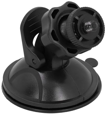 Supporto per Telecamera a Ventosa, Supporto per Auto a Ventosa Filettata con Adattatore per Treppiede per Supporto per Parabrezza per Auto con Filettatura da 1/4 per Action Camera
