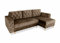 Ares Meble Gepolstertes Ecksofa Delux mit Schlaffunktion und Bettzeugcontainer - Relaxsofa 3 sitzer - Big Sofa mit schlaffunktion - Sofa Wohnzimmer - Schlafsofa140x200 Sonoma - Hellbraun