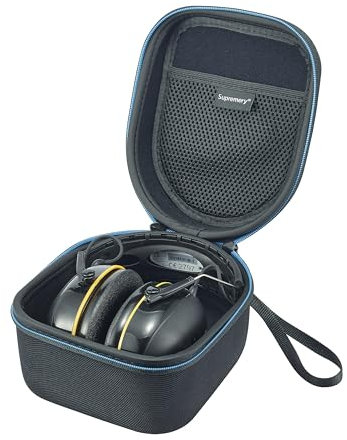 Supremery Tasche kompatibel mit 3M WorkTunes Connect 90543EC1 Kabelloser Gehörschutz Case Schutz-Hülle Etui Tragetasche