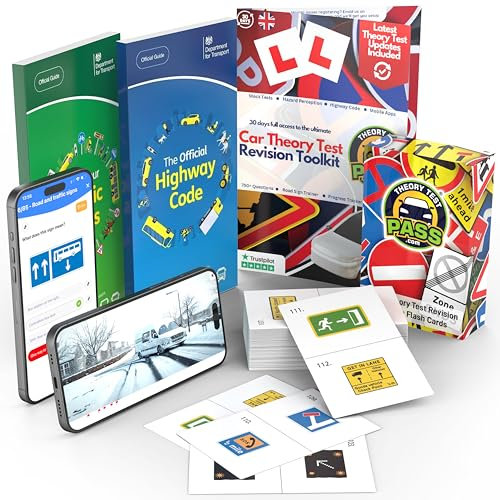 2026 Highway Code Book + Know Your Traffic Signs 2026 UK + 30 Days Theory Test Revision + UK Road Sign Flash Cards