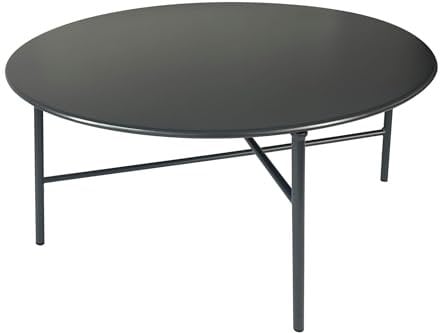 Kynast Metall Beistelltisch rund 70 cm anthrazit Metalltisch Garten Terrasse