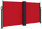 vidaXL Auvent Latéral Rétractable, Brise-Vue de Jardin, Écran de Protection, Écran de Balcon Terrasse Arrière-Cour Extérieur, Rouge 120x1200 cm