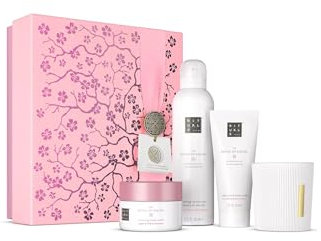 RITUALS Coffret cadeau The Ritual of Sakura Medium – Produits de soins de la peau enrichis en fleurs de cerisier et lait de riz – Coffret cadeau de bain aux propriétés renouvelantes et apaisantes