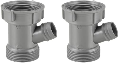 3-Wege-Schlauchverbinder für Waschbecken, 45 mm innen, 46 mm außen, Regenrohr-T-Stücke, Y-Typ-Anschluss, 3-Wege-Abflussrohr-Adapter, Küche, Abflussrohr, 2 Stück