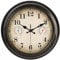 Alarllok 30,5 cm große Outdoor-Uhr mit Thermometer und Hygrometer, wasserdicht, für Innen- und Außenbereich, Wanduhren für Terrasse, Pool, Garten, Dekoration, Retro-Bronze