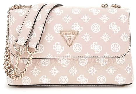 GUESS Eco Erica Convertible Crossbody Flap Sand Logo