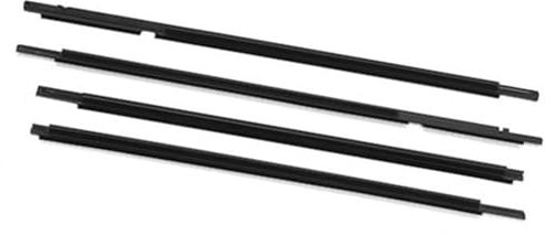 ZEMNLO Burletes for Puertas y Ventanas, 4 Unidades, for molduras Exteriores de Ventanas de Coche, burlete de Sellado, Tira de Clima, moldura de ABS, for Toyota, for Corolla, for Altis 2003-2007 Junta