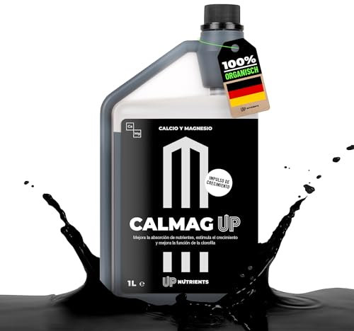 UP NUTRIENTS Calcium und Magnesiumzusatz CALMAG UP 1 L | 100 % Organischer Dünger für Pflanzen und Kulturen | Wachstums- und Blühförderer | Verbessert die Photosynthese