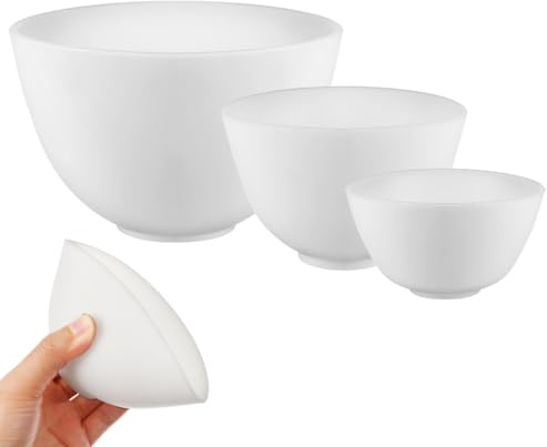 Healeved Lot De 3 Bols En Silicone Pour Soins Du Visage Outil | Mélange De Masques Bols D'Esthétique De Mélange Spas De Beauté En Silicone Pour Masques Faciaux