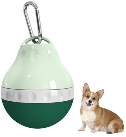 Botella de Agua para Perros, 200 ml, a Prueba de Fugas, con Cuerpo de Silicona Plegable y Hebilla para Colgar, Ideal para Mascotas pequeñas, Caminatas al Aire Libre, Senderismo y Viajes.