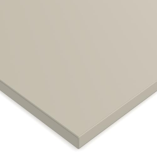X57 Tischplatte 19mm Zuschnitt nach Maß 2mm ABS Kante Umleimer Dekorplatte Holzplatte Spanplatte (PRIMEBOARD Kaschmirgrau)