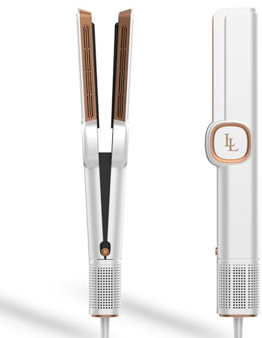 Air Haarglätter, LARGOLASH Ionen Air Glätteisen, Nass bis Trocken, Ohne Heizplatten, Ohne Hitzeschäden, Glätten mit Luft, für Mittleres Haar und Langes Haar(35-75cm), 1600W