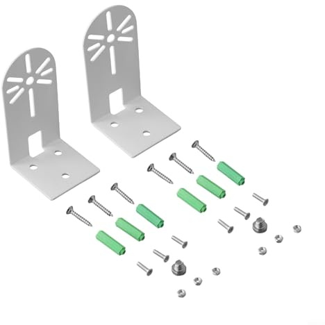 YobiLife L-förmige Kamerahalterung, 2er-Pack Halterung für Wand und Decke, kompatibel mit Eufy Indoor Cam E220/P24 und EufyCam-2C/2, verbesserte Sicht, sichere Halterung