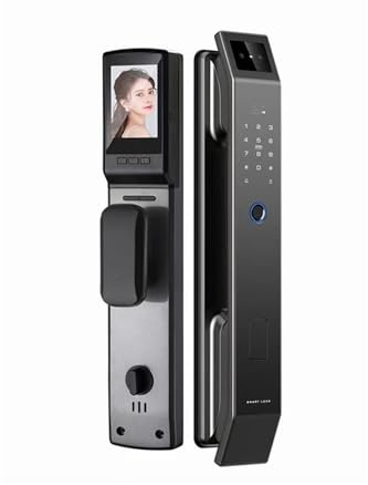 Riconoscimento facciale 3D Sblocca serratura digitale con telecamera Impronta Password elettronica senza chiave, Resistente alle intemperie(240 * 30)