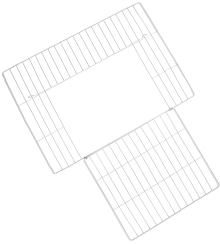 Katzengittertür Paneel 35x35cm aus Eisen für Haustierkäfige | Weiße Ausführung, Dichtes Gitter mit Innen Klappender Tür, Modulare Bauweise für Laufställe