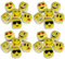 RIN Emoji Kickball HACKEY Partybälle 24 Stück