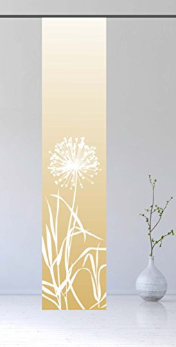 gardinen-for-life Flächenvorhang Allium Color Gold - Schiebevorhang, Gr.60x260 cm