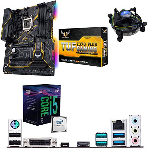 Components4All Intel Coffee Lake Core i5 8500 3.0GHz (4.1GHz Turbo) CPU, ASUS TUF Z370-PLUS GAMING Motherboard Pre-Built Bundle NO RAM