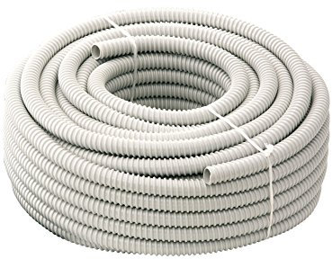 Tubifor Tubo Guaina Spiralata Flessibile Isolante Ondulata in Pvc per impianti elettrici matassa da 30 metri TFG (Diametro 25 mm)