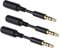 baolongking Headphone Jack Extension Adapter 3.5mm Male to Female Audio Lead Extender Stereo Aux Port Extender for Speaker Amp Soundbar MP3 Player Car TV Laptop PC Phone (3pcs)