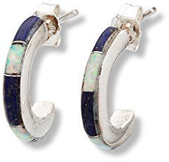Indianerschmuck Creolen Ohrstecker Ohrringe Multicolor Westernschmuck SM017