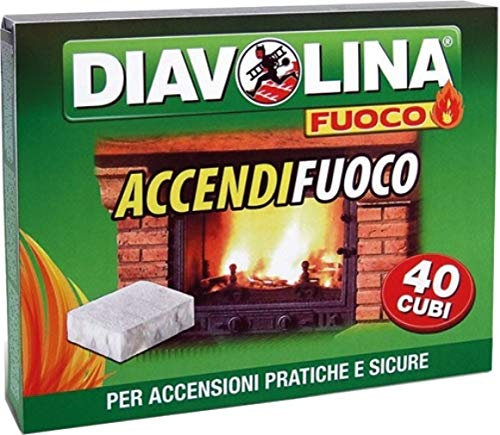 24 Confezioni di Accendifuoco Per Barbecue Diavolina 40 Cubetti