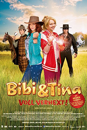 Bibi & Tina - Voll Verhext Bibi Blocksberg Film Maxi-Poster, Druck, Poster - Grösse cm + 2 St Posterleisten Alu 63 cm