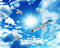 Tapete Kinderzimmer Fototapete Blauer Himmel Weiße Wolken Himmel Möwe Decke Tapeten Vliestapete Modern Schlafzimmer Wandtapete Bildtapete Wand Dekoration