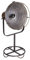 Schreibtischlampe Bauhaus Leuchte (ohne Leuchtmittel) Bürolampe Loft Industrielampe Metall Grau Tischlampe gmf004 Palazzo Exklusiv