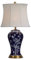 Fine Asianliving Chinesische Tischlampe Porzellan mit Schirm Kirschblüte mit Lampenschirm E27 China Orientalische Tischleuchte Keramik Nachttischlampen Asia