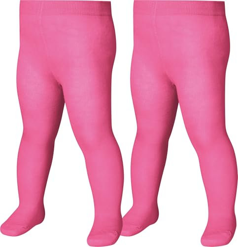Playshoes Collant termici Unisex - Bambini e ragazzi, Confezione Doppia Rosa, 86-92