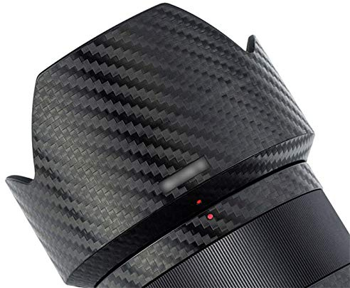 KIWIFOTOS Anti-Scratch Lens Skin Sticker Protector für Sony FE 55 mm f/1.8 ZA SEL55F18Z Lens – Lens Protective Guard Film Body Wrap Cover Shield, Carbon Fiber Decals