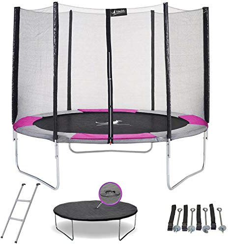 Kangui - Trampoline Rond Ø300cm avec Filet, échelle, bâche et kit d'ancrage - RALLI 300