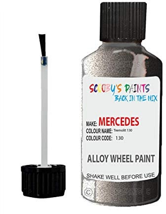 Alloy Wheel Repair Touch up Paint KIT Curbing Scratch CHIP Silver Black Gold (Tremolit 130 Mercedes)