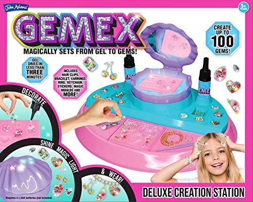 John Adams , GEMEX Deluxe Creation Station: Magically Sets from Gel to gems!, Arts & Crafts, Ages 5+