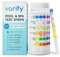 VARIFY Bandelettes de test Varify 7 en 1 pour piscine et spa - Kit de test d'eau facile à utiliser pour piscine, spa, jacuzzi et plus encore - Bandelette de test pour la dureté de l'eau, le chlore