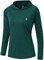donhobo Women's Long Sleeve Sports Running Hoodie Tops Shirts with Thumb Hole,UPF 50+ Sun Protect Breathable Quick-Dry Fitness T-Shirt Tops for Workout Gym Training Yoga Pilates Dark Green L