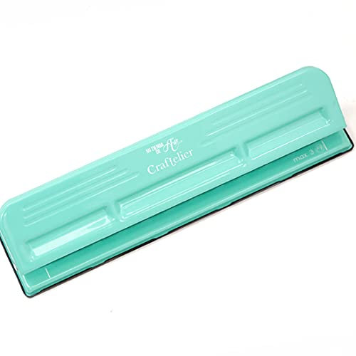 Craftelier - RingLocher 11-Löchern für XL-PlattenPlaner, Terminkalender oder Notizbücher speziell für Scrapbooking | Stanzkapazität für 3 x 90 g/m2 Papiere | Größe ca. 32 x 9 x 5 cm