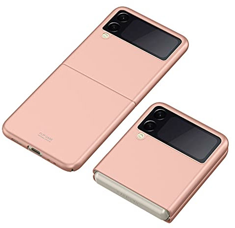 RanTuo Cover per Samsung Galaxy Z Flip 3, ultra sottile Hard PC opaco Case, anti-graffio, antiurto, anti-impronta digitale, custodia per Samsung Galaxy Z Flip 3. (oro rosa)