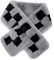 Clape Flauschiger Kunstpelz Schal Edle Kunstfell-Schal-Wrap für Damen Faux Fur Scarf Samtweicher Pelzkragen