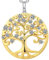 Collier Arbre De Vie Collier Arbre De Vie Femme Collier Miaofu Arbre De Vie, Pendentif Arbre De Vie Délicat Pour Dames Femmes Collier Arbre De Vie, Collier Arbre De Vie Vert Plaqué Or Blanc
