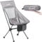 Skandika Campingstuhl Compact bis 150 kg belastbar | Camping Stuhl, Anglerstuhl, klein, faltbar, kleines Packmaß, klappbar, stabil, leicht, bequem gepolstert | Faltstuhl, Klappstuhl (grau/grün)