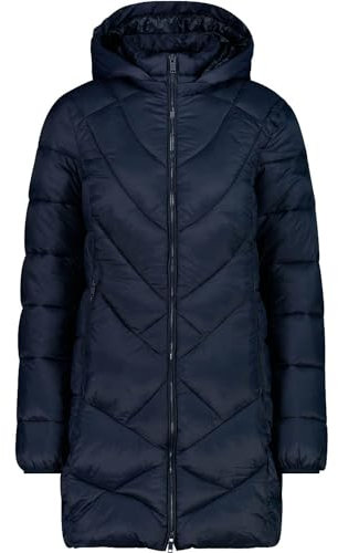 CMP - Damenparka mit abnehmbarer Kapuze, Schwarz Blau, D46