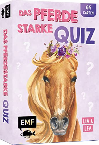 Edition Michael Fischer GmbH Kartenspiel: Das pferdestarke Quiz von den beliebten Social-Media-Stars Lia und Lea – # ponylife: Mit über 120 spannenden Quizfragen auf 64 Karten