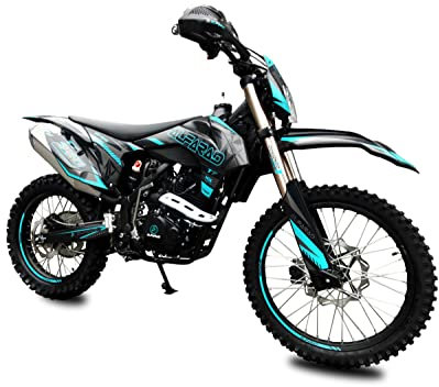 RV-Parts 250ccm Alfarad T7 Dirtbike Vollsross Enduro Pitbike Crossbike Cross 21/18'' Blau