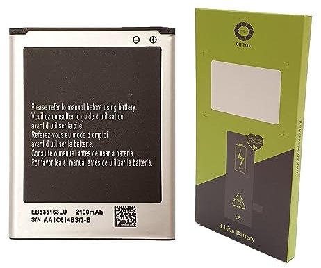 OH-BOX® Batteria compatibile con Samsung EB535163LU GRAND NEO, GRAND NEO PLUS (GTi9060/GTI9061)