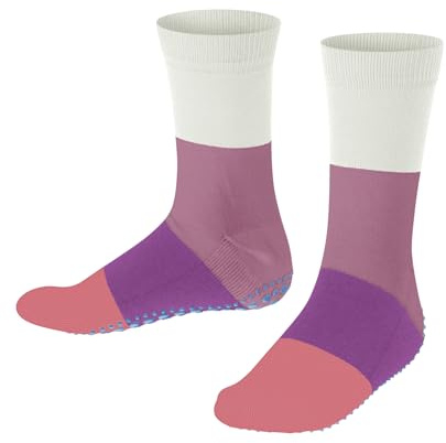 FALKE Unisex Kinder Summer K HP Baumwolle Rutschhemmende Noppen 1 Paar Hausschuh-Socken, Weiß (Off-White 2041), 35-38